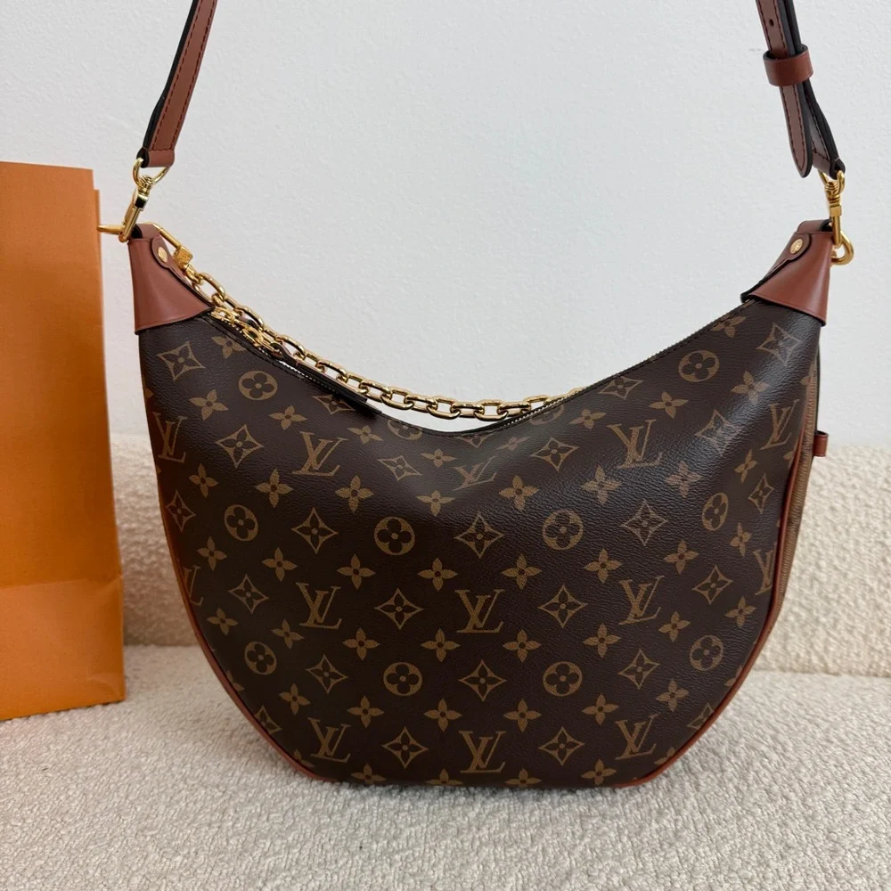 Louis Vuitton Monogram Hobo Loop Crossbody Shoulder Bag